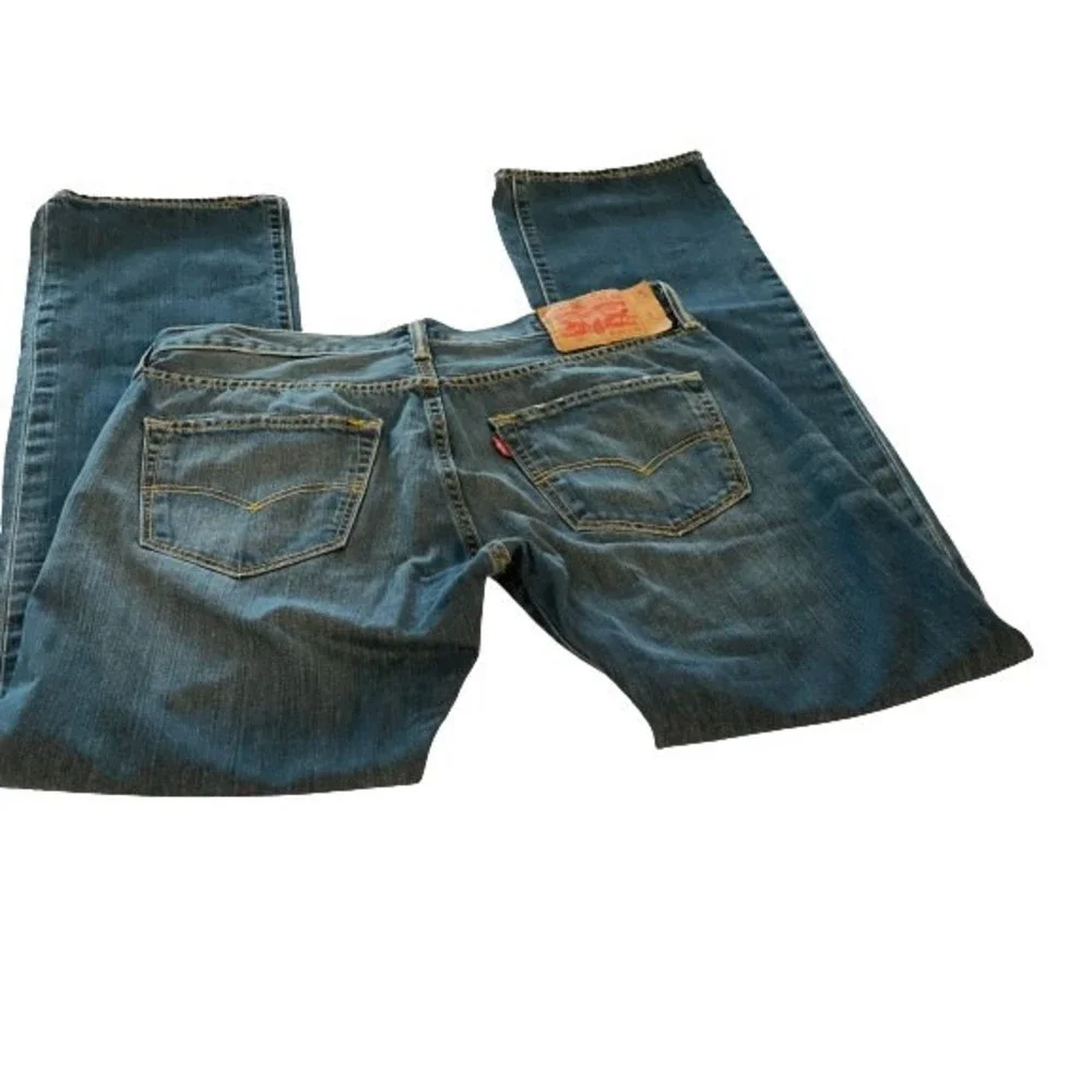 Men's 501 XX Levi Strauss Straight Leg Denim Jeans Stone Wash Size W34